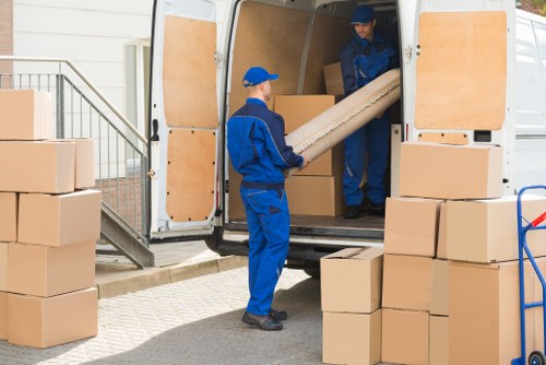 Removal team assisting with a residential move in Dulwich