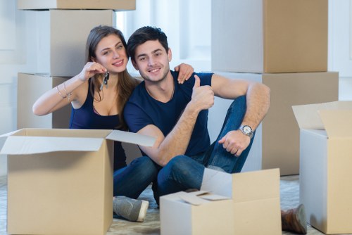 Student removals team planning a move in Dulwich near residential streets