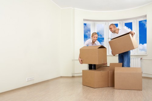 Removal van and moving crew serving a local Dulwich property on the same day