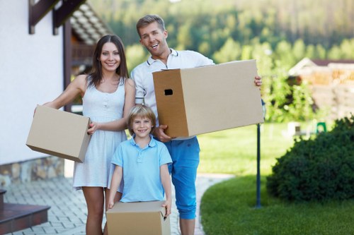 Loading office items securely for transport in South London