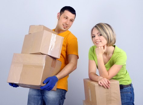 Reusable household items prepared for donation and recycling