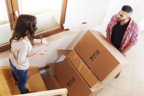 House moving team supporting a local relocation near Dulwich