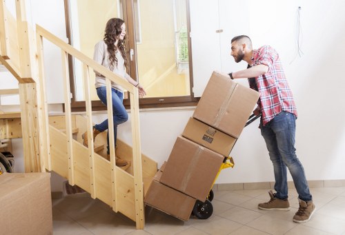 Van loading furniture near Dulwich Village and East Dulwich