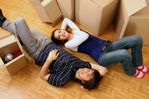 Driver helping with a flat move in Dulwich South London